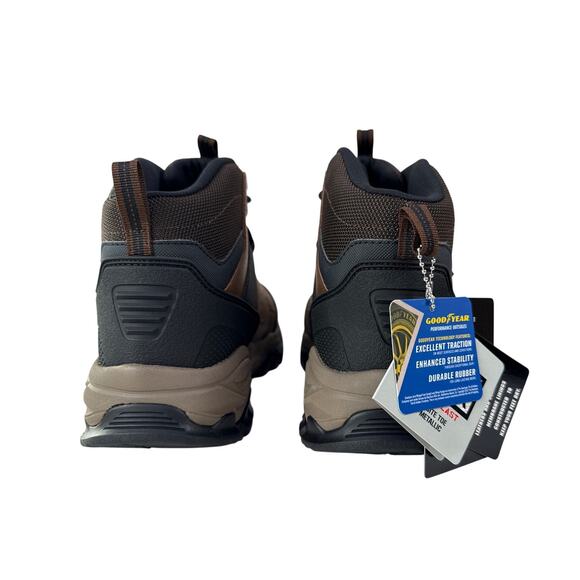 Skechers Tarver Work‎ Boot Composite Toe Mens 10 Brown Leather Waterproof EH main image 4